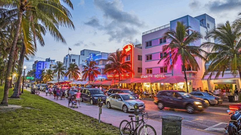 Ocean Drive em Miami Ocean Drive em Miami
